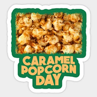 6th April - Caramel Popcorn Day Sticker